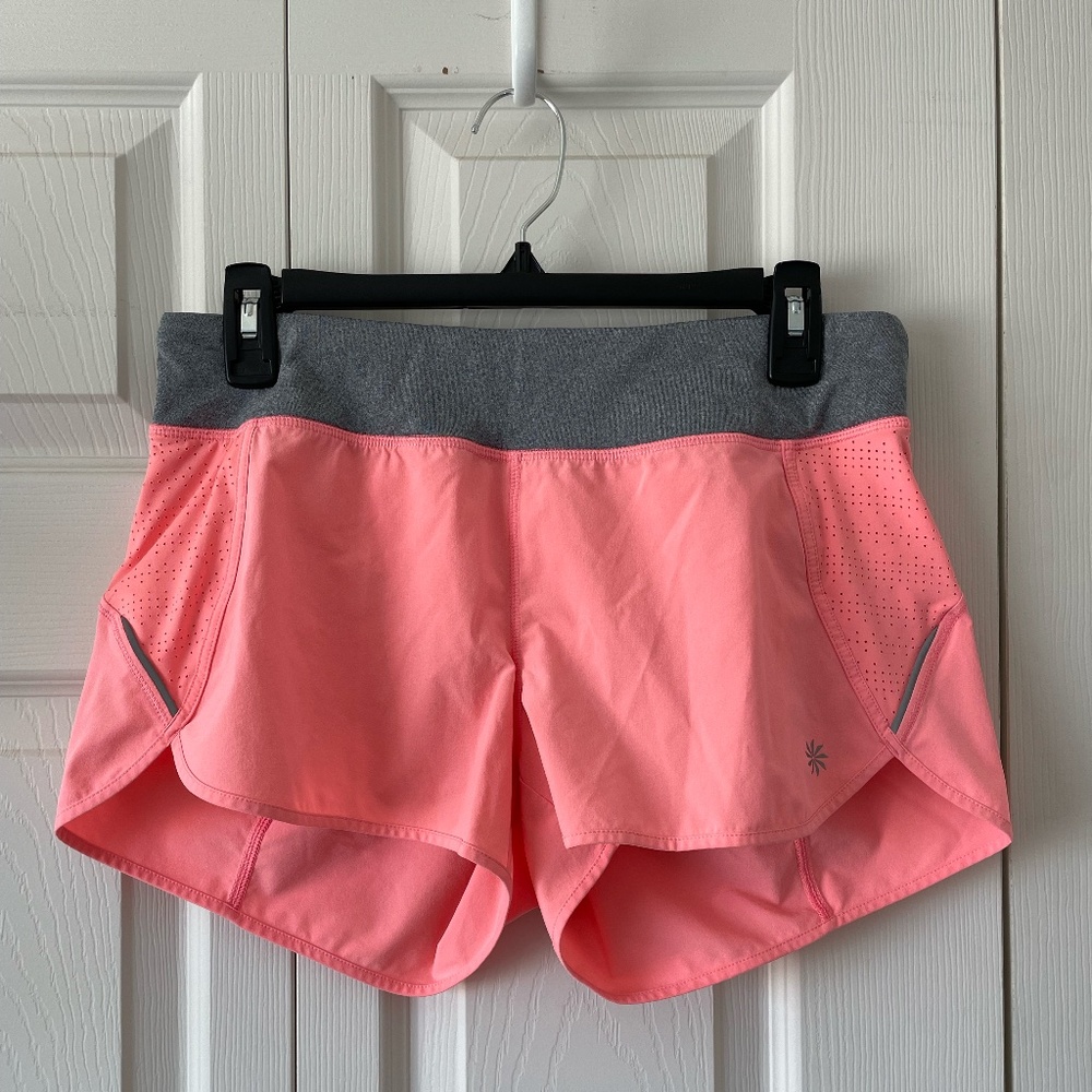 Athleta Pink Mid Rise Athletic Shorts